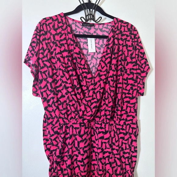 Lane Bryant baby doll wrap V neck tunic top size 18/20 NWT - Picture 3 of 13